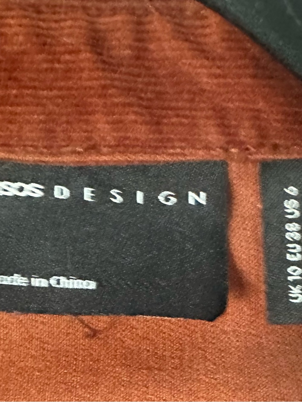ASOS Long-Sleeve Corduroy Button-Front Dress in dark brown - Picture 2 of 3